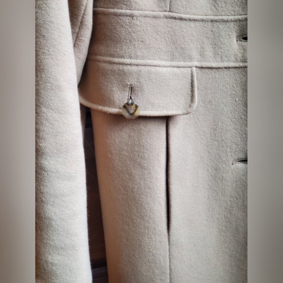 Vintage Women's Wool Kenneth Cole Reaction Coat Size 12, Tan Beige Brown - Picture 5 of 9